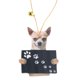 thumbnail image 1 of Adorno colgante de acrílico para mascotas, espejo retrovisor universal para automóvil, decoración interior, 5, 1 of 5