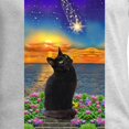 thumbnail image 3 of CafePress - Black Cat Star Gazing Long Sleeve T Shirt - Unisex Cotton Long Sleeve T-Shirt, 3 of 4