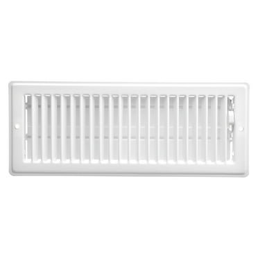 Imperial 4-inch x 12-inch White Steel Painted Louvered Ceiling Register, Rectangular, Vent Cover