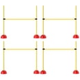 thumbnail image 1 of Adjustable Dog Agility Training Set - 4 PCS Yellow Obstacle Course with Portable Bag | Backyard & Park Fun for All Skill Levels, 1 of 7