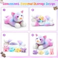 thumbnail image 3 of Peluche Skylety Cat con bebés dentro de una gata embarazada, 3 of 6