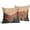 Rust Red, variant on Green Mountain Pillow Covers 16x16 Inch Set of 2 Tree Nature Landscape Sunset Forest Decorative Outdoor Throw Pillow Covers Modern Linen Square Cushion Covers For Sofa Couch Bedroom Indoor Home Decor