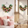 thumbnail image 6 of Front Porch Decor Artificial Flower Wreaths for Outdoors, January Wreath Spring Wreath for Door Outside, Outdoor Patio Gifts Decorative Wreaths, 6 of 9