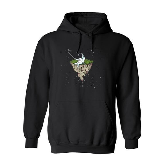 Selfie In Floating Island Hoodie Men -Image by Shutterstock, Male Small