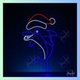 thumbnail image 4 of Shinelab Dolphin Christmas Hat Neon Sign, Christmas Dolphin Led Sign, Christmas Neon Light Wall Decor 2247, 4 of 5