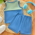 thumbnail image 6 of Toddler Baby Boy Clothes 6 12 18 24 Month 2T 3T Summer Outfits Sleeveless Tank Vest T-Shirt Casual Shorts Set, 6 of 7