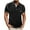 Black, variant on VSSSJ Mens Henley Shirts Casual Button Up Short Sleeve Tee Shirts Basic Solid Classic Summer Lightweight T Shirts with Pocket Khaki XXL