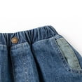 thumbnail image 5 of Utoimkio Toddler Boys Elastic Waisted Ripped Denim Shorts Cute Print Pull On Short Pants with Pockets Summer Clothes Size 2-8T, 5 of 9