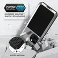 thumbnail image 3 of REQO iPhone 13 Pro Max Metal Case, Heavy Duty Shockproof Tough Rugged Case with Built-in Glass Screen Protector, 360 Full Body Protective Cover for iPhone 13 Pro Max, Silver, 3 of 7