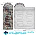 thumbnail image 4 of 0 Degree Winter Sleeping Bags for Camping - Adults Youth - Cold Weather Backpacking Hiking - VINTAGE CAMO, 4 of 6