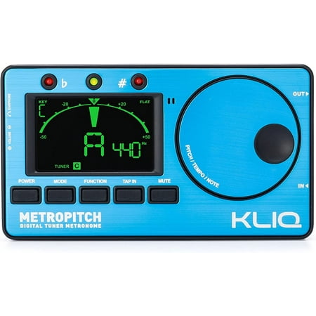 KLIQ MetroPitch - Metronome Tuner for All Instruments - with Guitar, Bass, Violin, Ukulele, and Chromatic Tuning Modes (MetroPitch, Blue) MetroPitch Blue