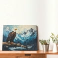 thumbnail image 4 of Naloa Iceberg Bald Eagle Print Canvas Picture,Wall Pictures, Modern Decorative Poster,Art Prints for Bedroom, Toilet, 40 x 30 cm, Built-in Wooden Frame, 4 of 6