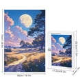 thumbnail image 2 of Jigsaw Puzzles - A Moonlit Path through A Grassy Field with Trees Under A Large Full Moon1000 PCS，Challenging Puzzle Perfect for Game Nights, 2 of 5