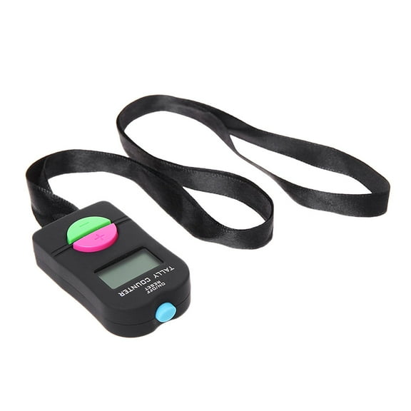 Zeiwohndc Digital Hand Tally Counter Electronic Manual Clicker Golf Gym Hand Held Counter