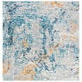 thumbnail image 3 of SAFAVIEH Madison Bryon Abstract Area Rug, Grey/Blue, 6'7" x 6'7" Square, 3 of 10