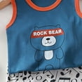 thumbnail image 2 of Futezty Toddler Boys Clothes Summer Outfit Sets, Toddler Boys Short Sleeve Clothing Children Kidssolid Colour Sleeveless Tops Shorts Outfits, 2 of 5