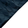 thumbnail image 3 of Efavormart 12"X108" Navy Blue 3D Leaf Petal Taffeta Fabric Table Runner, 3 of 5