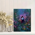 thumbnail image 2 of Couple Kiss Flower Field Romantic Canvas Wall Art, Love Scenery Print for Living Room, Bedroom and Home Gift Decor, 2 of 8