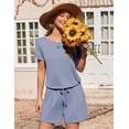 thumbnail image 2 of Ekouaer Short Jumpsuits for Women Summer Rompers Casual Beach Vacation Clothes, 2 of 6