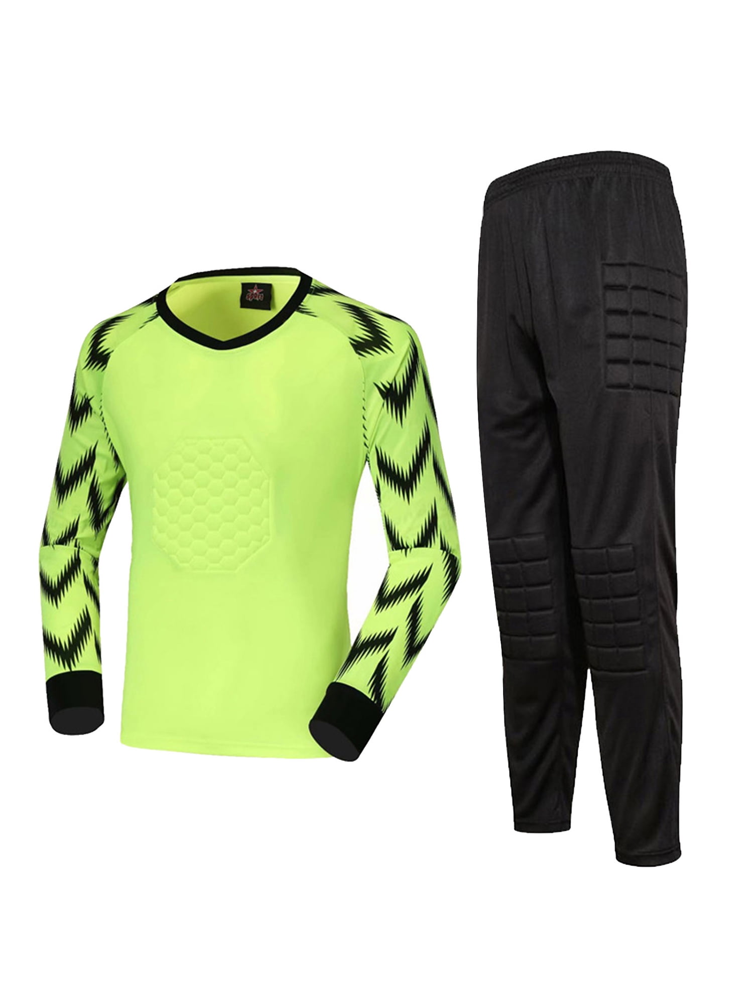 iiniim Boy's Football Soccer Goalie Outfit Goalkeeper Foam Padded