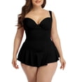 thumbnail image 2 of Cheers US Women One Piece Plus Size Swim Dress Swimsuits with Skirt Women Tummy Control Bathing Suit Swimdress with Shorts, 2 of 7