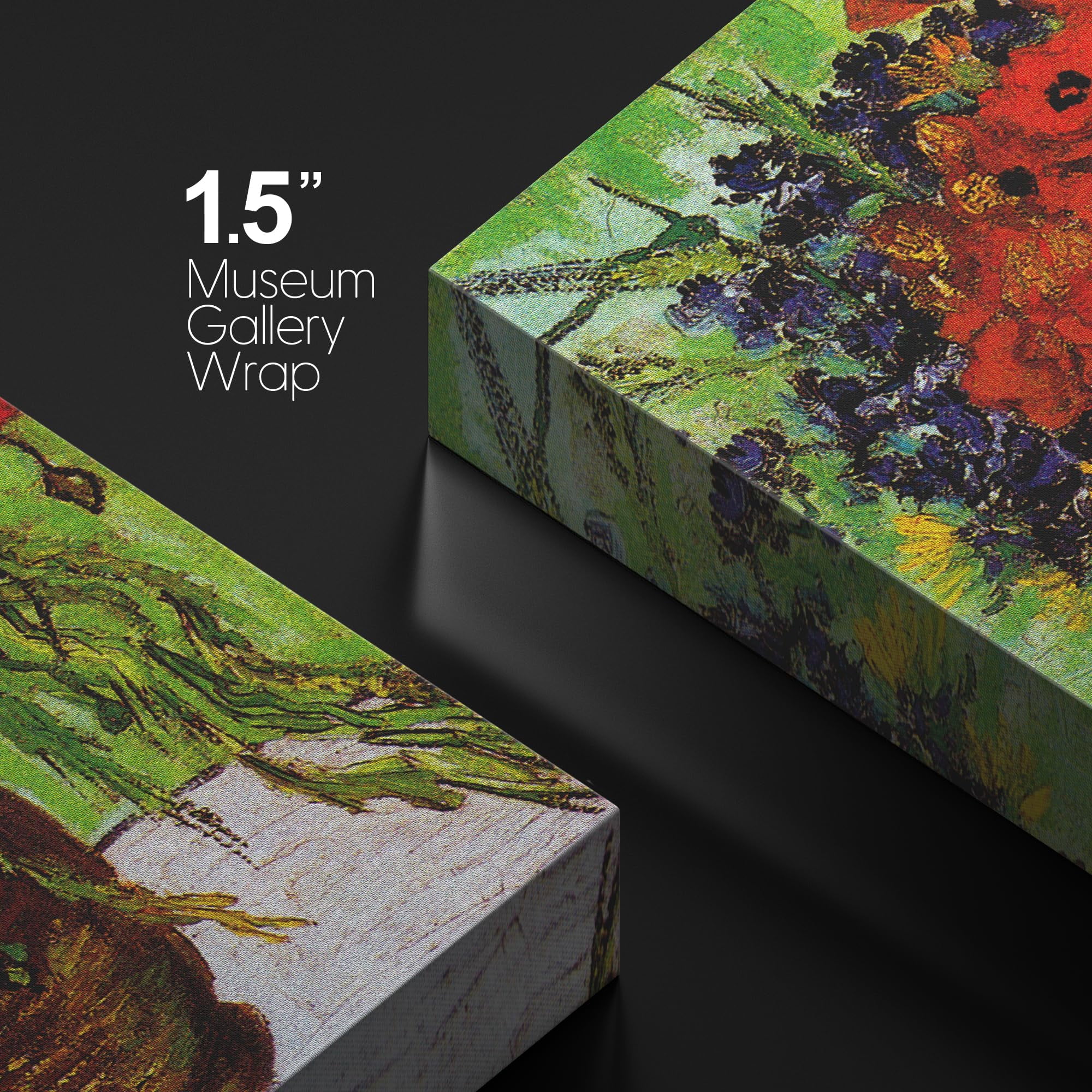 Vincent Van Gogh Ölgemälde Reproduktion Set Von 2 – Wandbilder Auf Leinwand, 16x24 Zoll Pro Panel, Fertig Zum Aufhängen – Wall26