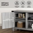 thumbnail image 5 of Vineego 58"Modern Farmhouse Barn Two-Door Tv Stand for TVs up to 65",Light Gray, 5 of 9