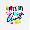 thumbnail image 4 of Inktastic I Love my Aunt- 80s retro style Boys or Girls Baby Bodysuit, 4 of 5