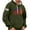 Dark Green, variant on Men's & Women's Flag Print Pullover Hoodie, Unisex Loose Fit Long Sleeve Sweatshirt, Patriotic Streetwear for 4th of July, Christmas, Fall Winter Season,Black,L