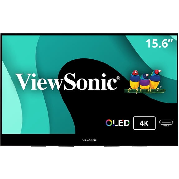 Restored ViewSonic VX1655-4K-OLED-S 15.6" 4K UHD Portable OLED Monitor (Refurbished)