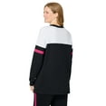 thumbnail image 2 of Woman Within Plus Size Color Block Long Sleeve Sweatshirt, 2 of 5