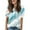 New/Multicolor, variant on Otvok Fashionable Womens Summer Printed V-Neck T-Shirt Short Sleeve Casual Blouses