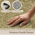 thumbnail image 6 of ODIKA 8'x10' Washable Area Rug Boho Faded Central Emblem Weathered Interlocking Motif Design for Dining Room, Large Office, Lounge, Non-Slip Chair-Friendly Mat, 6 of 7
