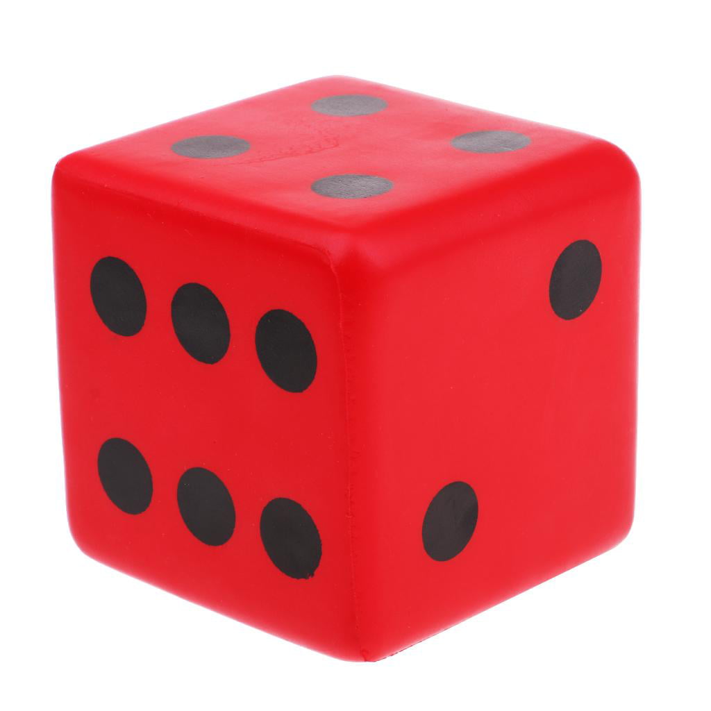 8cm Sponge Dice Foam Dot Dice Playing Dice for Math Teaching Vent Toy 