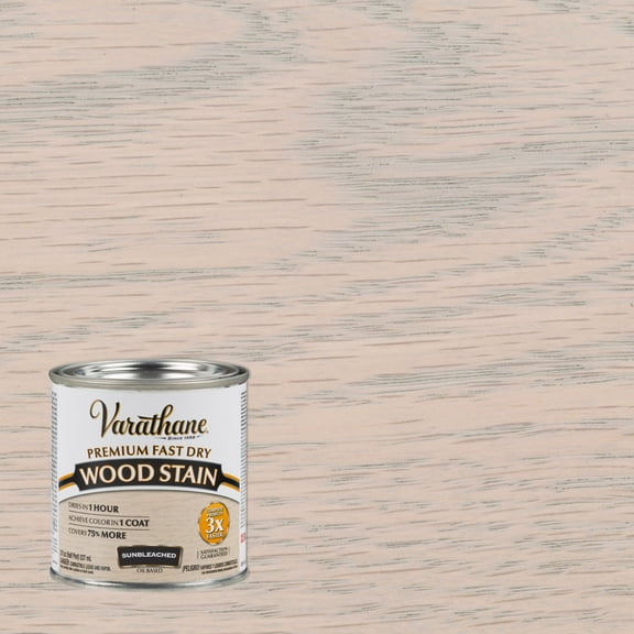 Sunbleached, Varathane Premium Fast Dry Wood Stain-262030, Half Pint