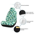 thumbnail image 4 of Uemuo Green Sea Turtle Pattern Car Seat Covers for Front Seats Waterproof Seat Covers for Cars, Universal Auto Front Seats Protector Fits for Car-2 PCS, 4 of 6