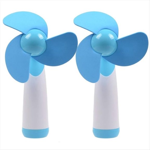 Rollbacks & More Mini Handheld Fan Personal Battery Soft Foam Blades Powered for Home and Travel