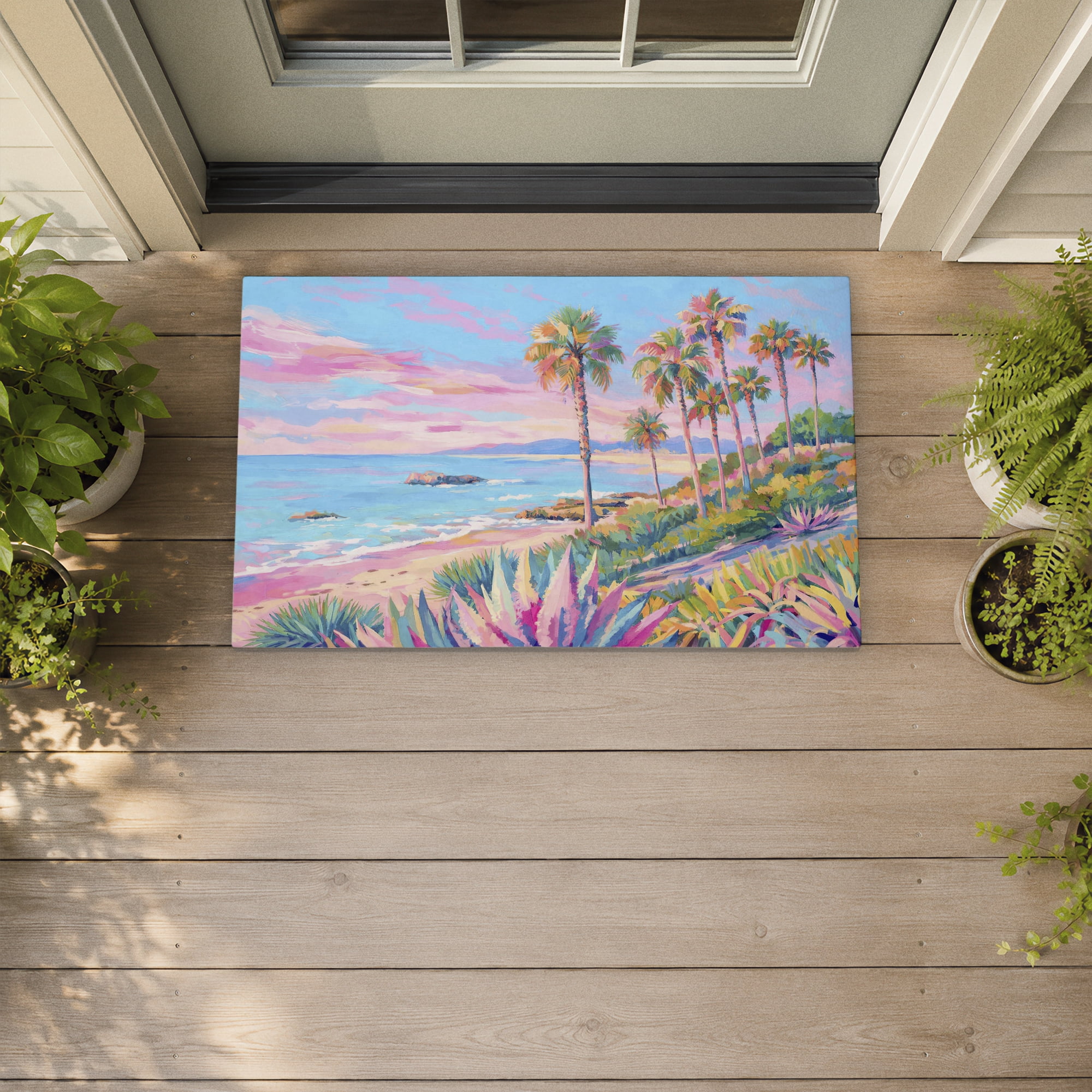 Stupell Industries Lush & Scenic Tropics Printed Outdoor Door Floor Mat, design by Ziwei Li