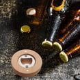 thumbnail image 1 of Dvkptbk Bottle Opener Wooden Bottle Opener Home Round Beer Bottle Opener Fridge Sticker Magnetic Beer Bottle Opener Easy Portable Bottle Opener Kitchen Utensils & Gadgets, 1 of 6