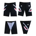 thumbnail image 4 of mmirethe Shark Printed Swimming Trunks Men Drawstring Breathable Nylon Spandex Pants Shorts Diving Surfing, 4 of 6