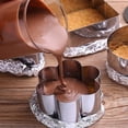 thumbnail image 1 of Paquete de 5 anillos para tartas YONGSHENG molde cuadrado para mousse de postre acero inoxidable 3x3 pulgadas, 1 of 2