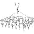 thumbnail image 2 of Stainless Steel Sock Dryer For Clothes Rack With 36 Clothespins, Windproof Rectangular Small Clothes Dryer With Pegs Clips For Socks Hanger Underwear, 2 of 5