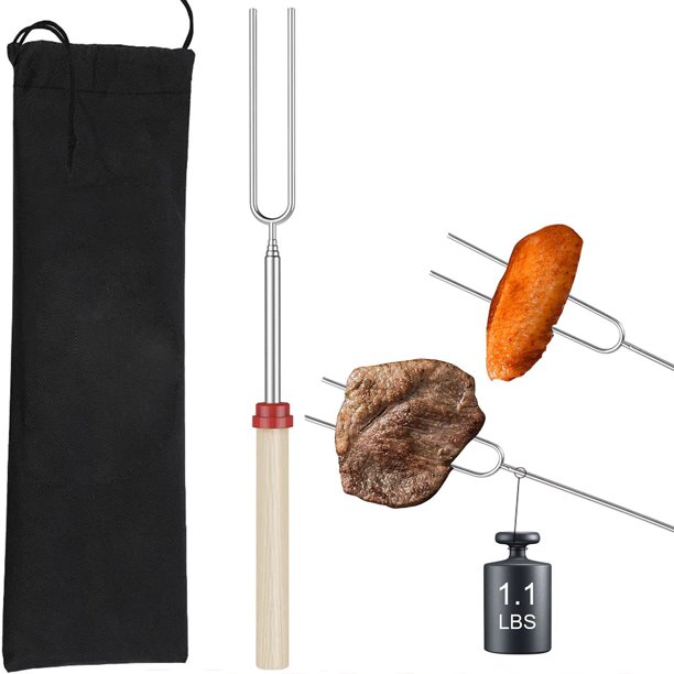 Seri Marshmallow Roasting Sticks Skewers & Hot Dog Forks with Wooden