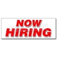 thumbnail image 1 of SignMission D-36 Now Hiring 36 in. Now Hiring Decal Sticker - Apply Inside Hiring, 1 of 1