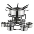 thumbnail image 2 of Juego de ollas para fondue, juego de fondue de queso de acero inoxidable, hogar portátil multiusos duradero para vacaciones, fiesta exterior, Camping, A, 2 of 8