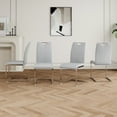 thumbnail image 2 of 6Pcs 4Pcs 2Pcs/Set Modern Dining Chairs with Faux Leather Padded Seat Dining Living Room Chairs Upholstered Chair with gold Metal Legs Design for Kitchen, Living, Bedroom, Dining Room Side Chairs, 2 of 17