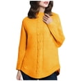 thumbnail image 5 of JINMGG 2024 Fall Winter Plus Size Sweaters for Women Clearance,Women's Sweater Long Sleeve Turtleneck Cable Knit Sweater Women's Pullover, 5 of 9