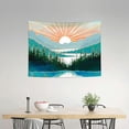 thumbnail image 2 of Wall Hanging Tapestry Blanket, Mountain Lake and Trees Print Decorative Art for Bedroom, Dorm, Living Room, 40 x 30 in, 2 of 6