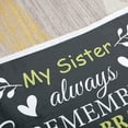 thumbnail image 6 of Sister Blanket - Gorgeous Sister Blankets from Sister with Thick Double Layered Sherpa and Fleece Fabric | Cuddly Sisters Gifts from Sister with Heartfelt Message | Grey 50x60, 6 of 6
