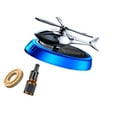thumbnail image 4 of spellwife Helicopter Car Air Freshener Office Dual Frequency Mode Solar Autorotation Blue, 4 of 9